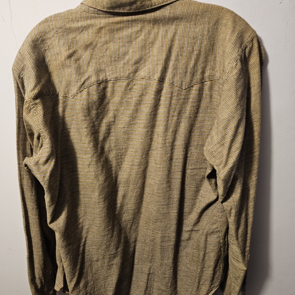 Polo Western Ralph Lauren Men's Plaid Button Down Shirt, W/ Snap Buttons, Sz.L - Picture 6 of 6